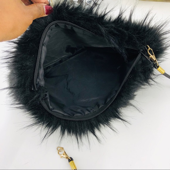 Fur Clutch Bag - Picture 3 of 7